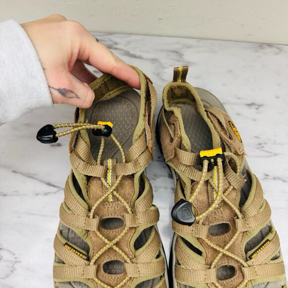 Keen Brown Leather Whisper Slip On Sandals Women’s 11 - Picture 8 of 10